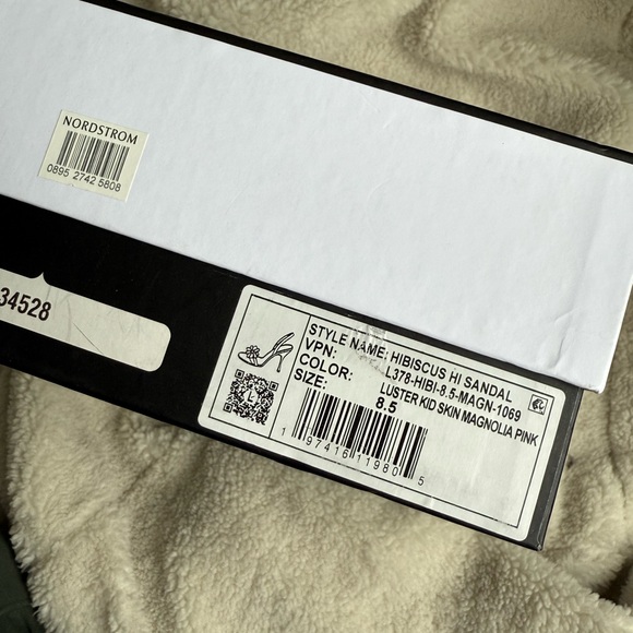 NIB Larroude Pink Hibiscus Slingback Heels - Picture 10 of 10